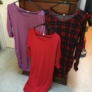 Pink Blush Maternity Tunic Lot - large